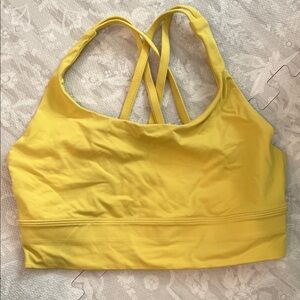 Lululemon Athletica Vibrant Yellow Sports Bra